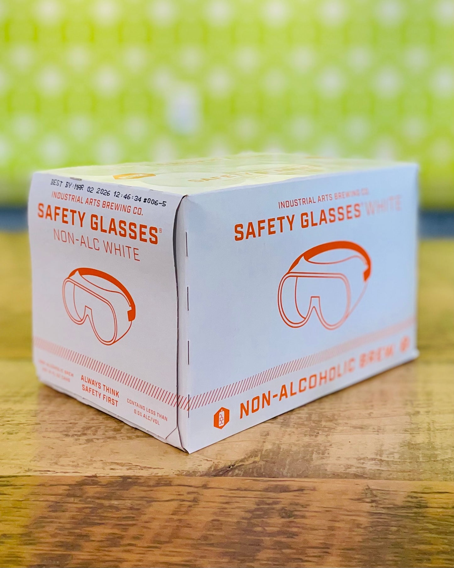 Industrial Arts Safety Glasses Non-Alcoholic White - 6 pack, 12oz Cans