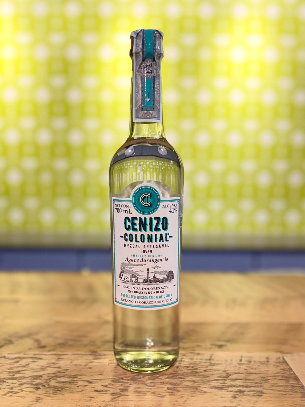 Lagrimas de Dolores - Cenizo Colonial Maguey Cenizo Mezcal Artesanal Joven 700ml