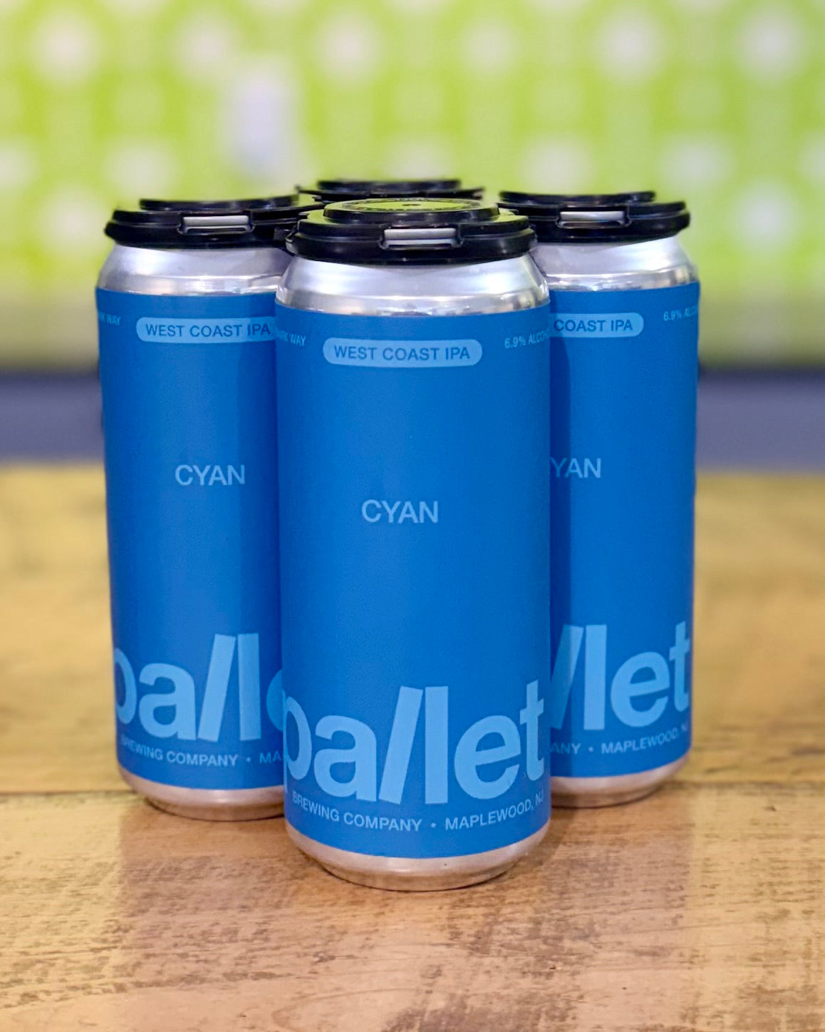 Pallet Brewing Cyan, West Coast IPA - 4 Pack, 16 oz Cans