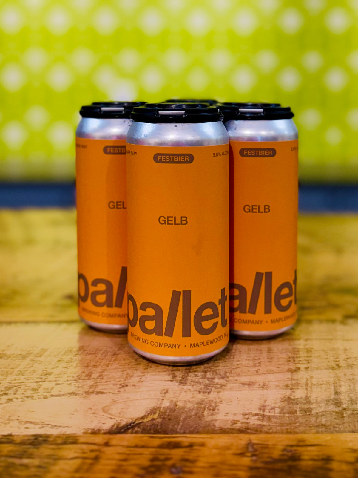 Pallet Brewing: Gelb Festbier Lager - 4 Pack, 16 oz Cans