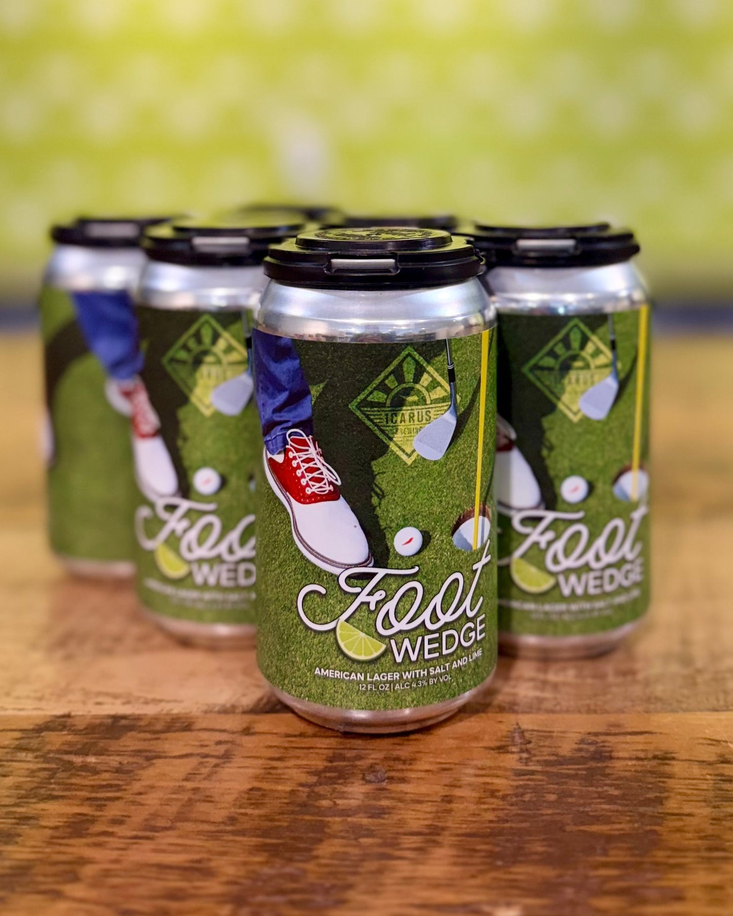 Icarus Brewing - Foot Wedge, American Lager with Lime 6 Pack, 12oz Cans