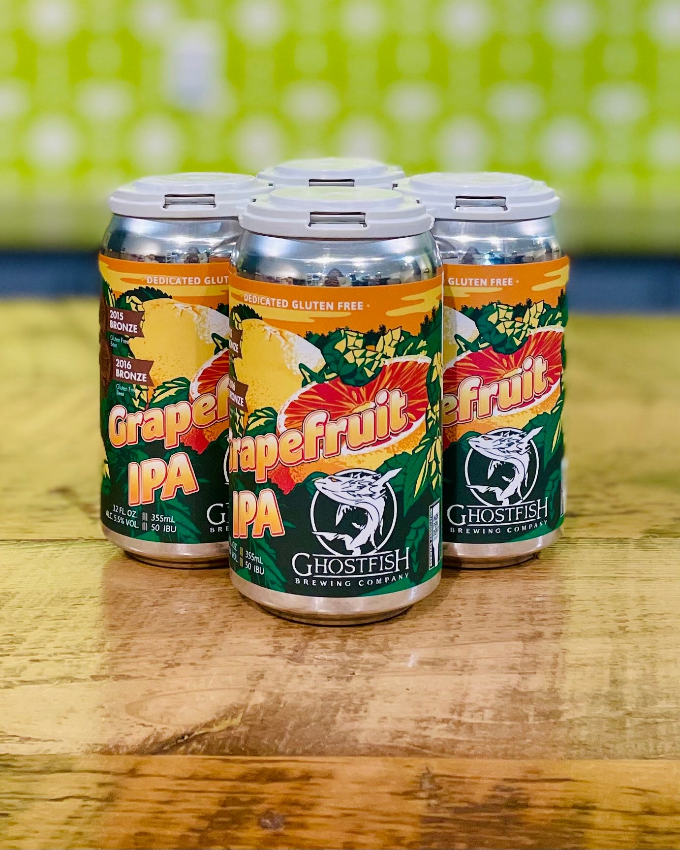 Ghostfish Brewing Co. Gluten-Free Grapefruit IPA - 4 Pack, 12oz Cans