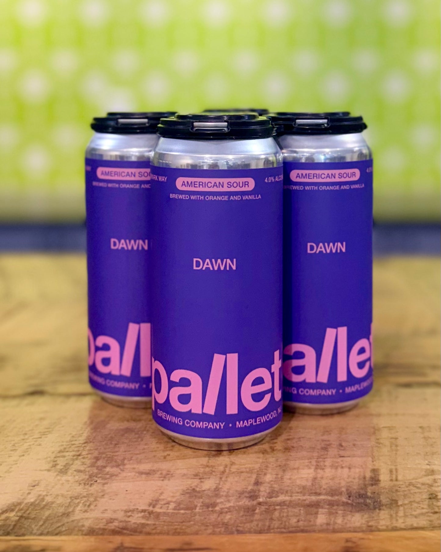 Pallet Brewing Dawn, Fruited Sour w/ Orange & Vanilla - 4 Pack, 16oz Cans