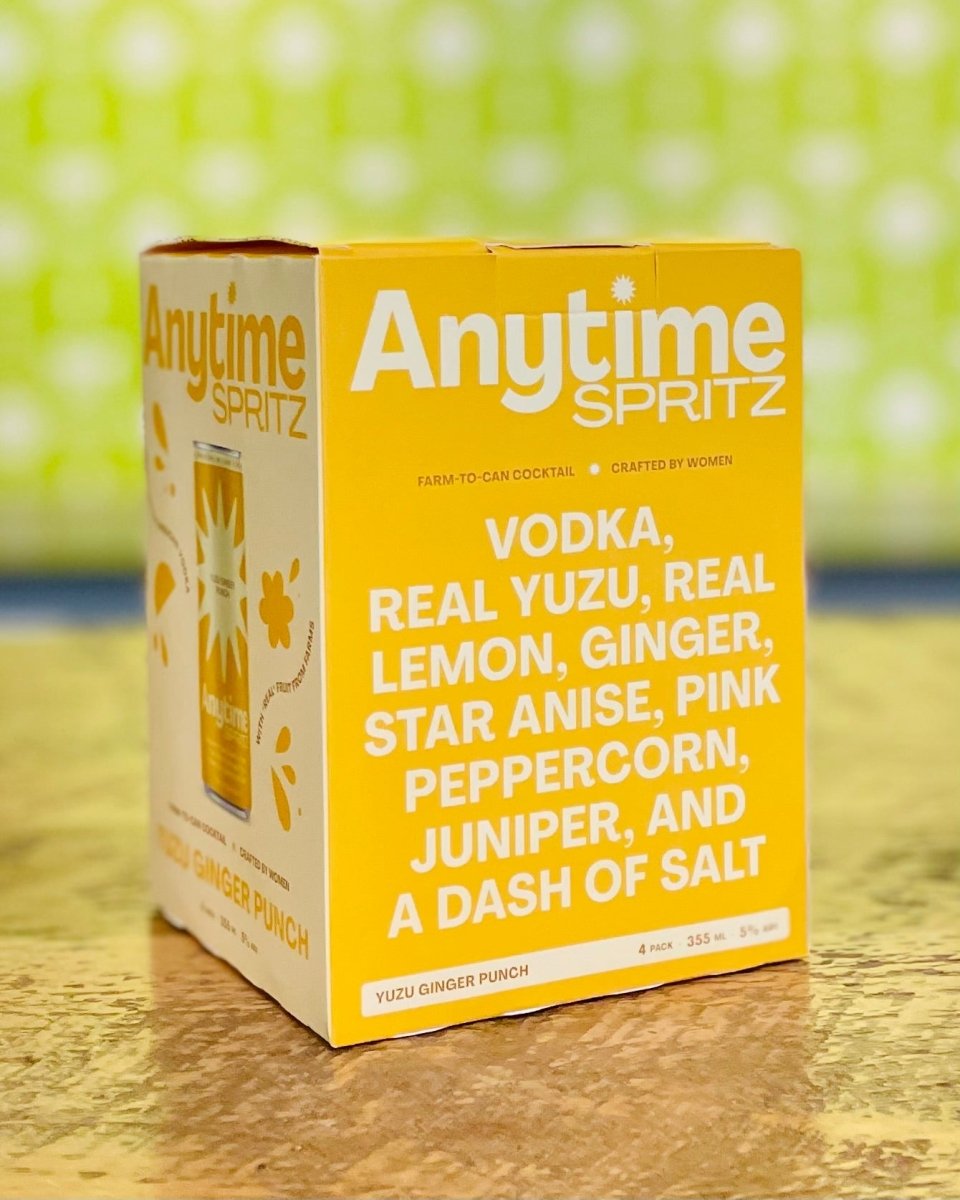 Anytime Spritz - Yuzu Ginger Punch, 4 Pack 355ml Cans - #neighbors_wine_shop#