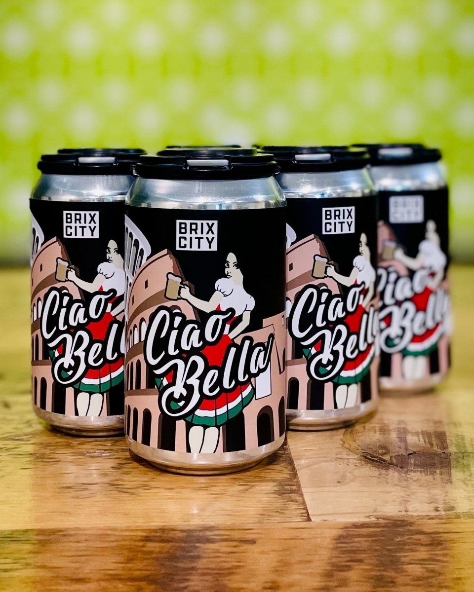 Brix City Ciao Bella Italian Pilsner - 6 Pack, 12oz Cans - neighbors_wine_shop