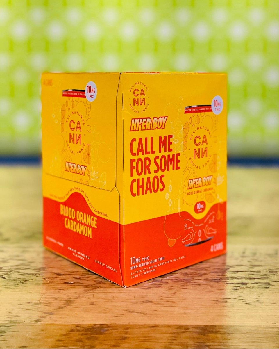 CANN 10MG Blood Orange Cardamom THC Drink - 4 Pack, 12oz Cans - neighbors_wine_shop
