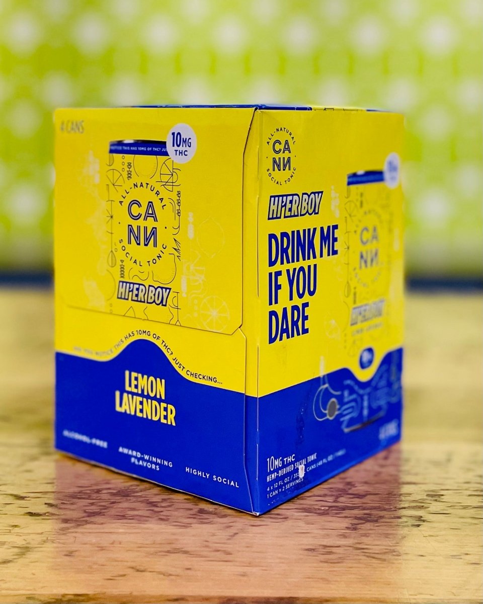 CANN 10MG Lemon Lavender THC Drink - 4 Pack, 12oz Cans - neighbors_wine_shop