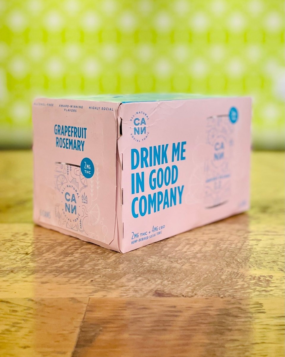 CANN 2MG Grapefruit Rosemary THC Drink - 6 Pack, 8oz Cans - #neighbors_wine_shop#