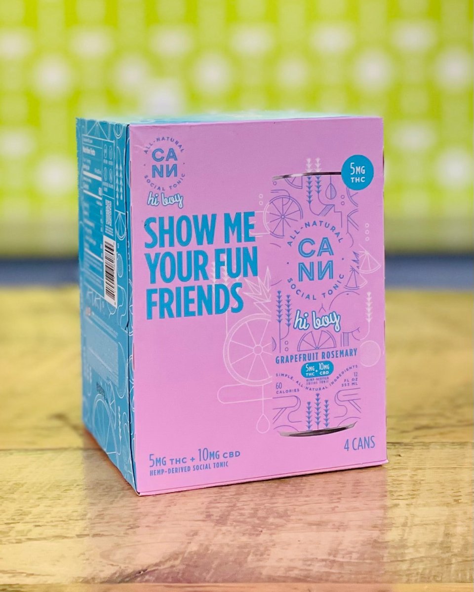 CANN 5MG Grapefruit Rosemary THC Drink - 4 Pack, 12oz Cans - #neighbors_wine_shop#