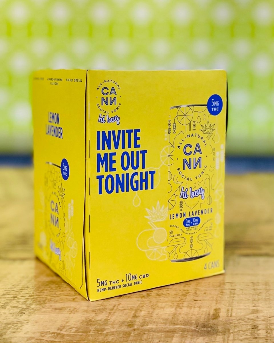 CANN 5MG Lemon Lavender THC Drink - 4 Pack, 12oz Cans - #neighbors_wine_shop#