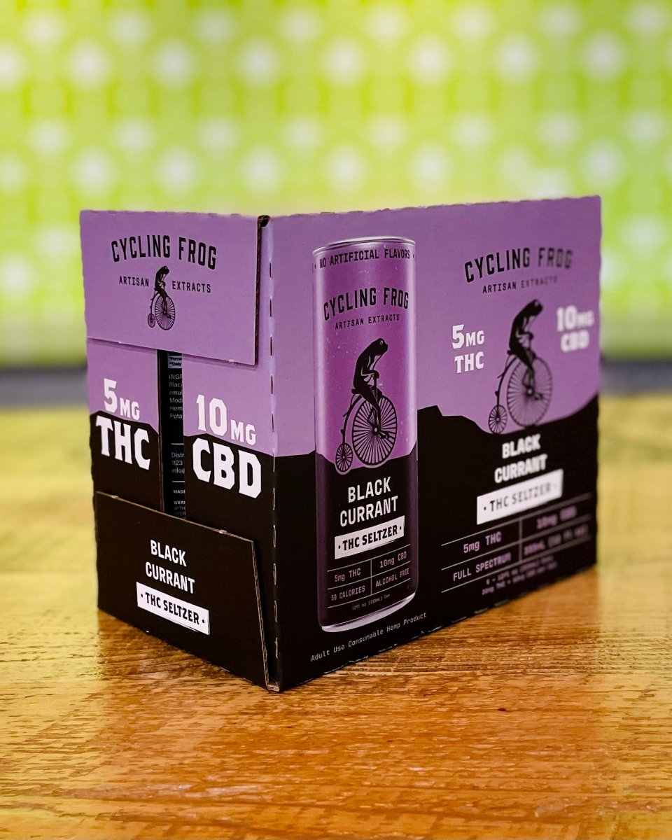 Cycling Frog Black Currant Delta 9 THC Seltzer - 6 Pack, 12oz Cans - #neighbors_wine_shop#