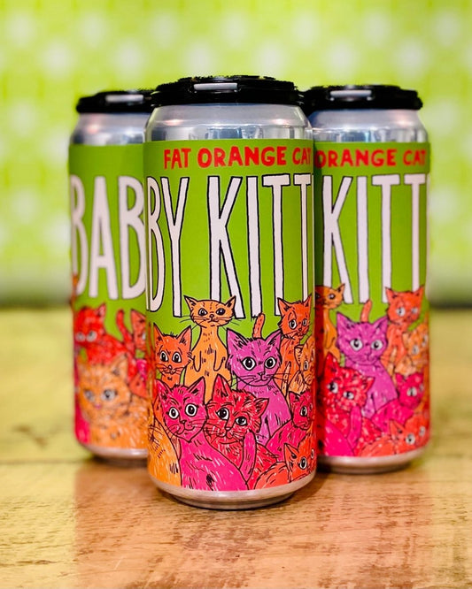 Fat Orange Cat Brew Co. Baby Kittens NE Hazy IPA- 4 Pack, 16oz Cans - #neighbors_wine_shop#
