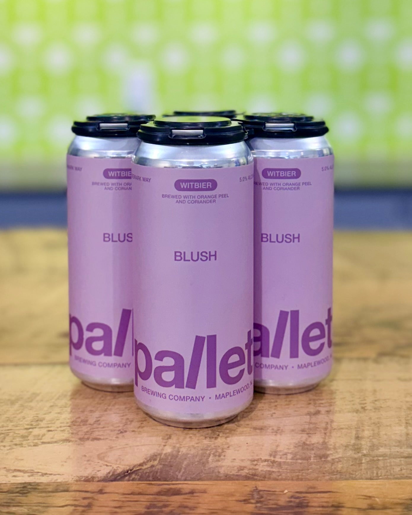 Pallet Brewing Blush, Witbier w/ Orange & Coriander - 4 Pack, 16oz Cans