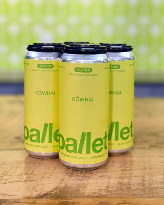 Pallet Brewing Kowhai, NZ Pilsner  - 4 Pack, 16 oz Cans