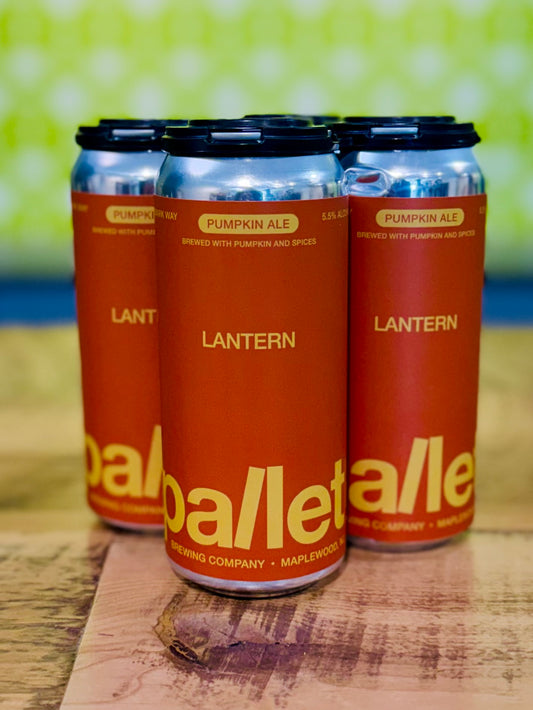 Pallet Brewing  Lantern: Pumpkin Ale, 4 Pack, 16oz Cans