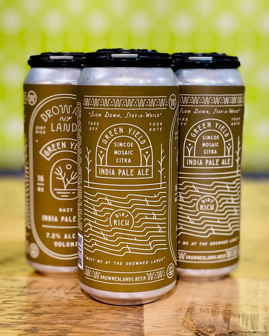 The Drowned Lands Brewery, Green Yield Hazy IPA - 4 Pack, 16oz Cans