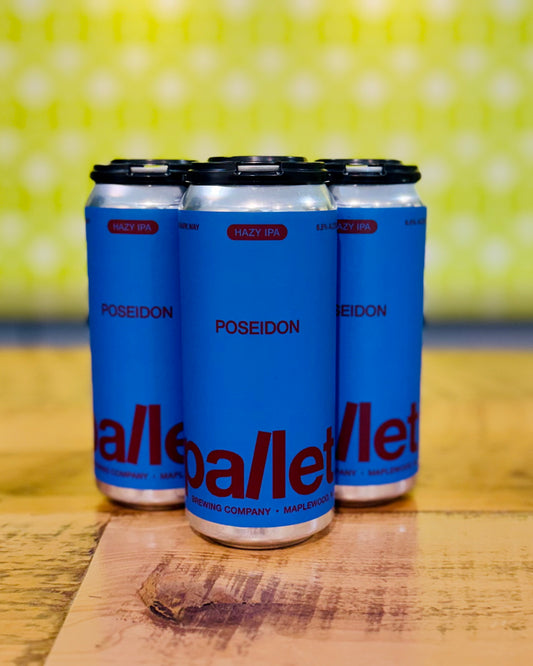 Pallet Brewing Poseidon: Hazy IPA - 4 Pack, 16 oz Cans