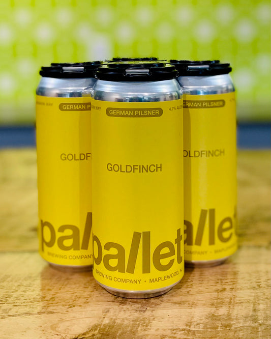 Pallet Brewing Goldfinch, German Pilsner  - 4 Pack, 16 oz Cans
