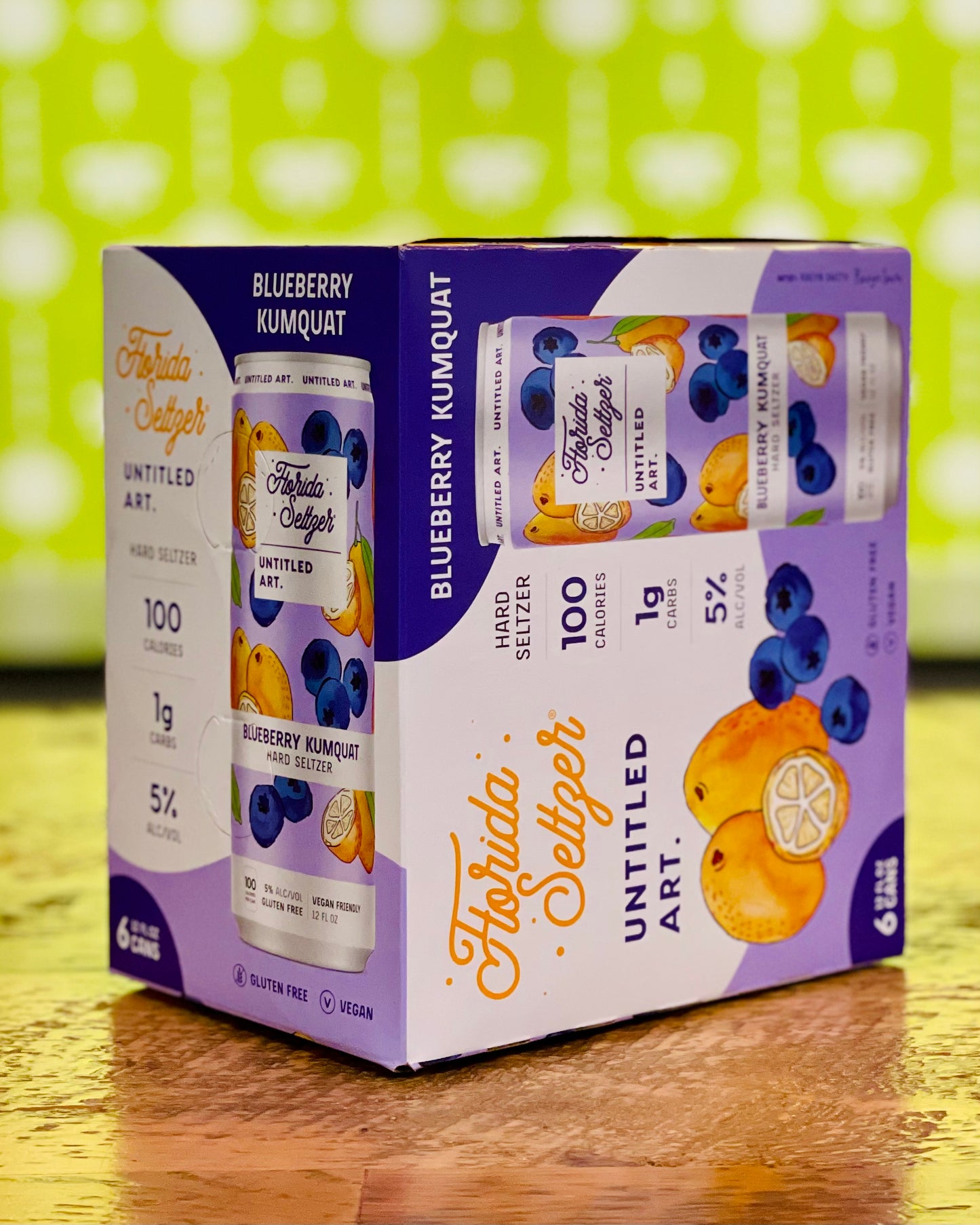 Untitled Art Blueberry Kumquat FL Seltzer - 6 Pack, 12oz Cans