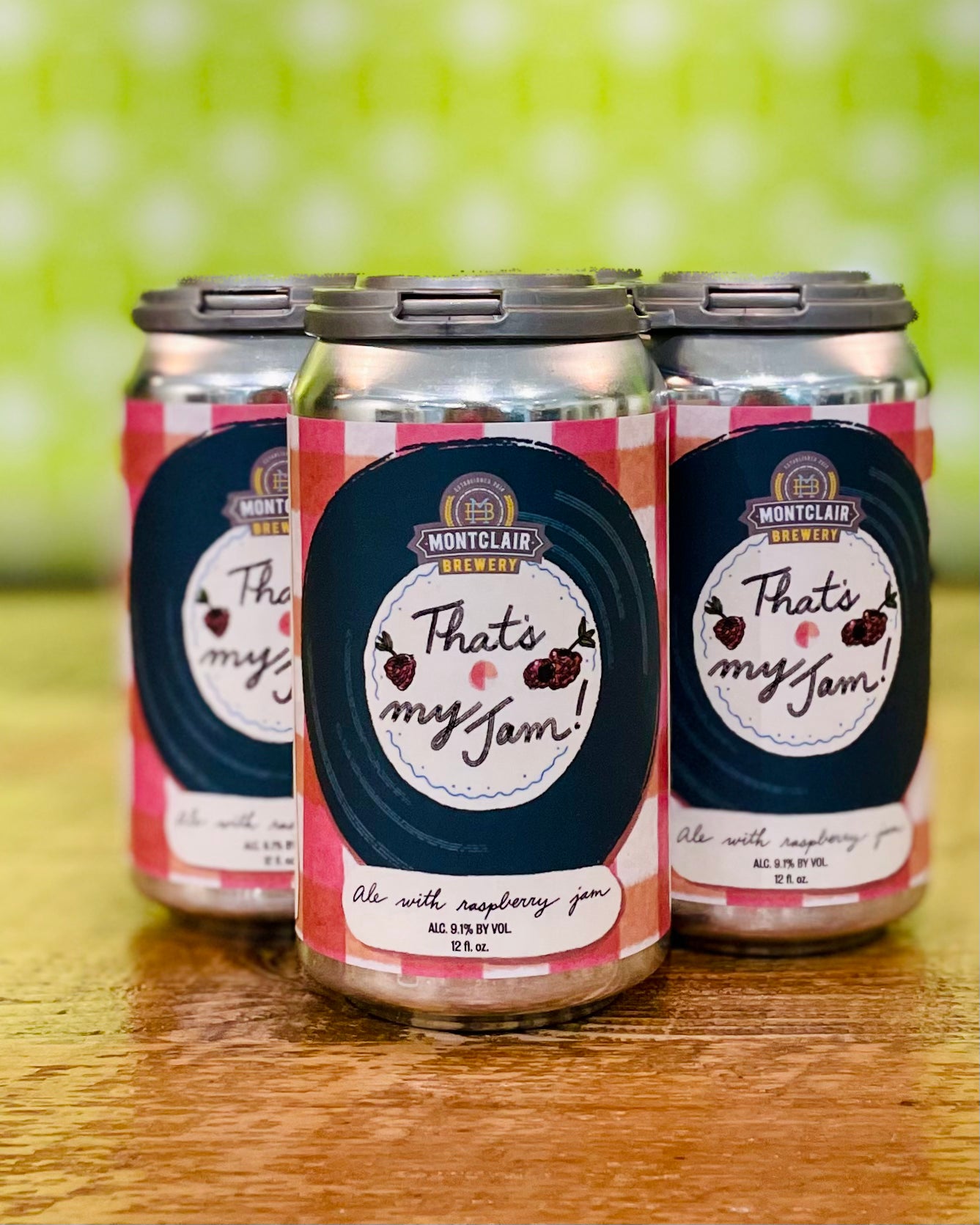 Montclair Brewery - That’s My Jam, Ale with Raspberry Jam - 4 Pack, 12oz Cans