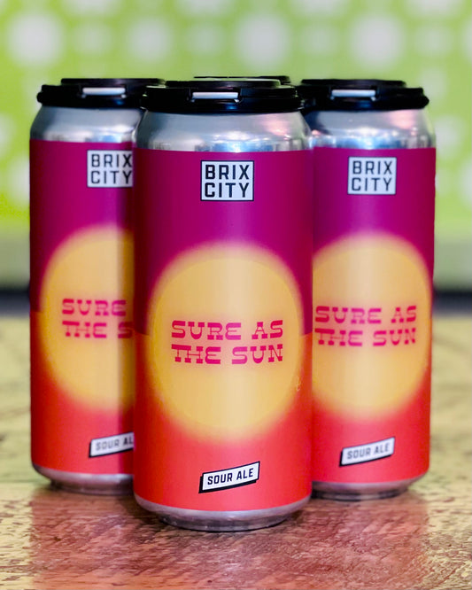 Brix City Brewing - Sure As The Sun Fruited Sour - 4 Pack, 16oz Cans