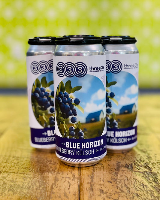 Three 3s - Blue Horizon Kolsch - 4 Pack, 16oz Cans