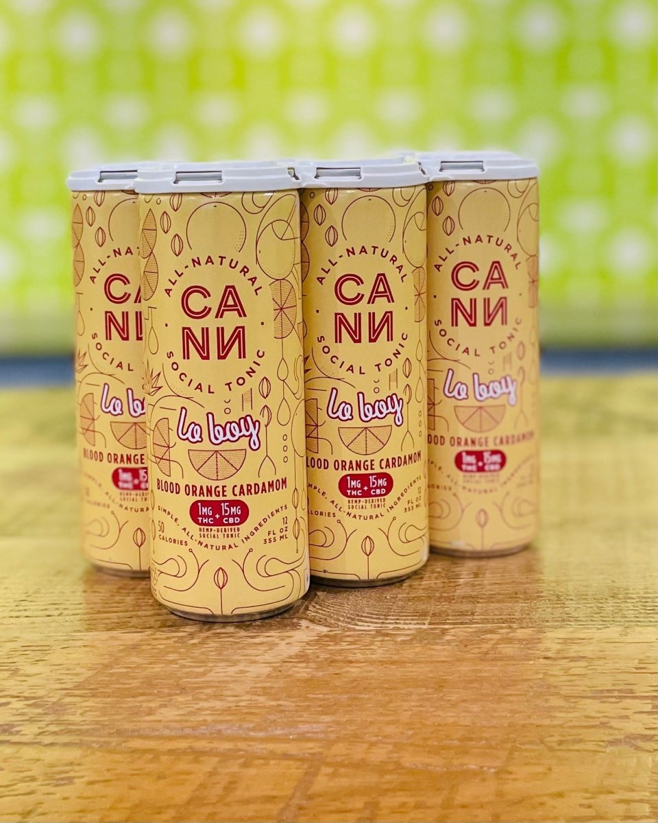 CANN 1mg Lo Boy Blood Orange Cardamom THC Drink - 6 Pack, 12oz Cans - neighbors_wine_shop