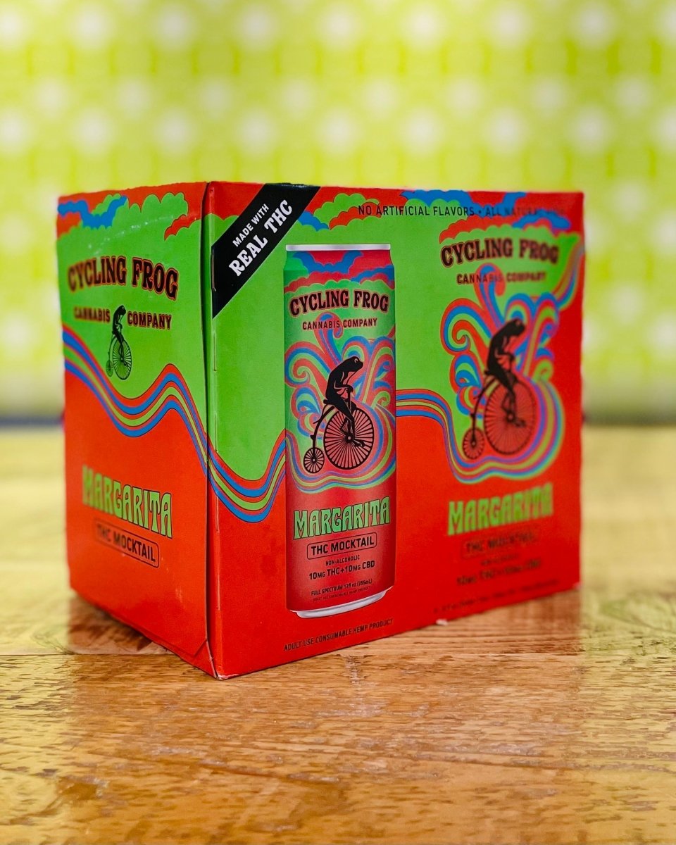 Cycling Frog Margarita Mocktail 10MG Delta 9 THC Seltzer - 6 Pack, 12oz Cans - neighbors_wine_shop