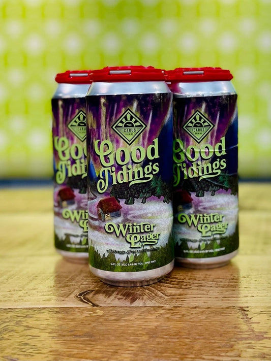 Icarus Brewing - Good Tidings Winter Lager, 4 Pack, 16oz Cans - neighbors_wine_shop
