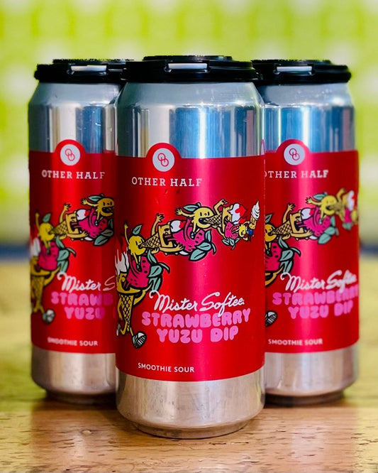 Mister Softee x Other Half Brewing Strawberry Yuzu Dip Berliner Weisse - 4 Pack, 16oz Cans - neighbors_wine_shop