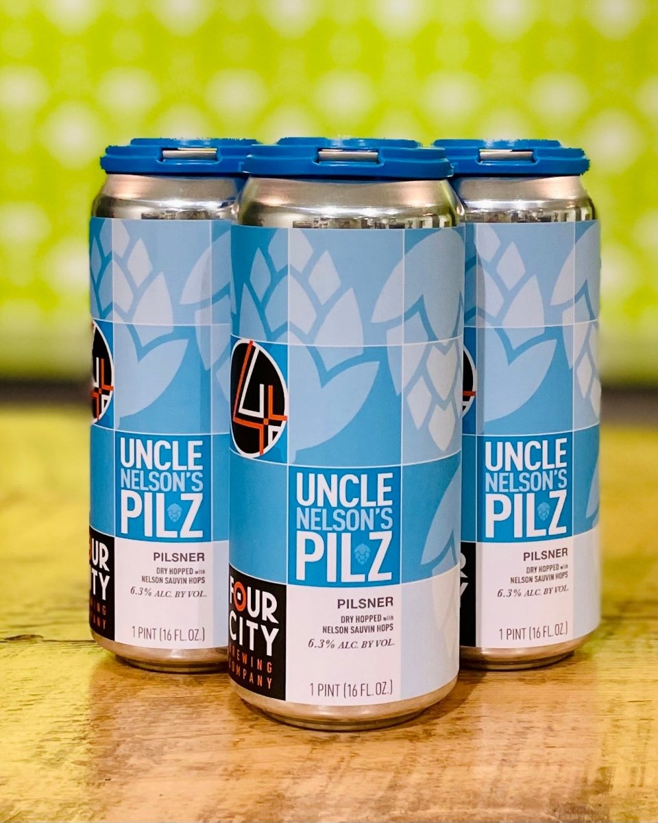 Four City Brewing Uncle Nelson’s Pilz - 4 Pack, 16oz Cans - #neighbors_wine_shop#
