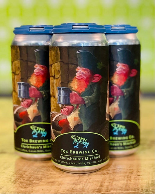 Tox Brewing Co., Clurichaun's Mischief Stout - 4 Pack, 16oz Cans - #neighbors_wine_shop#
